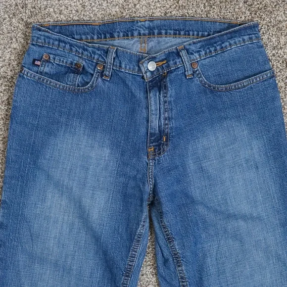 Vintage Polo Jeans Co Ralph Lauren Saturday Jean Womens 8x29 Blue Straight Leg - Picture 4 of 12